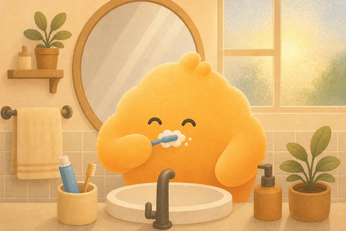 Groggy at the sink
